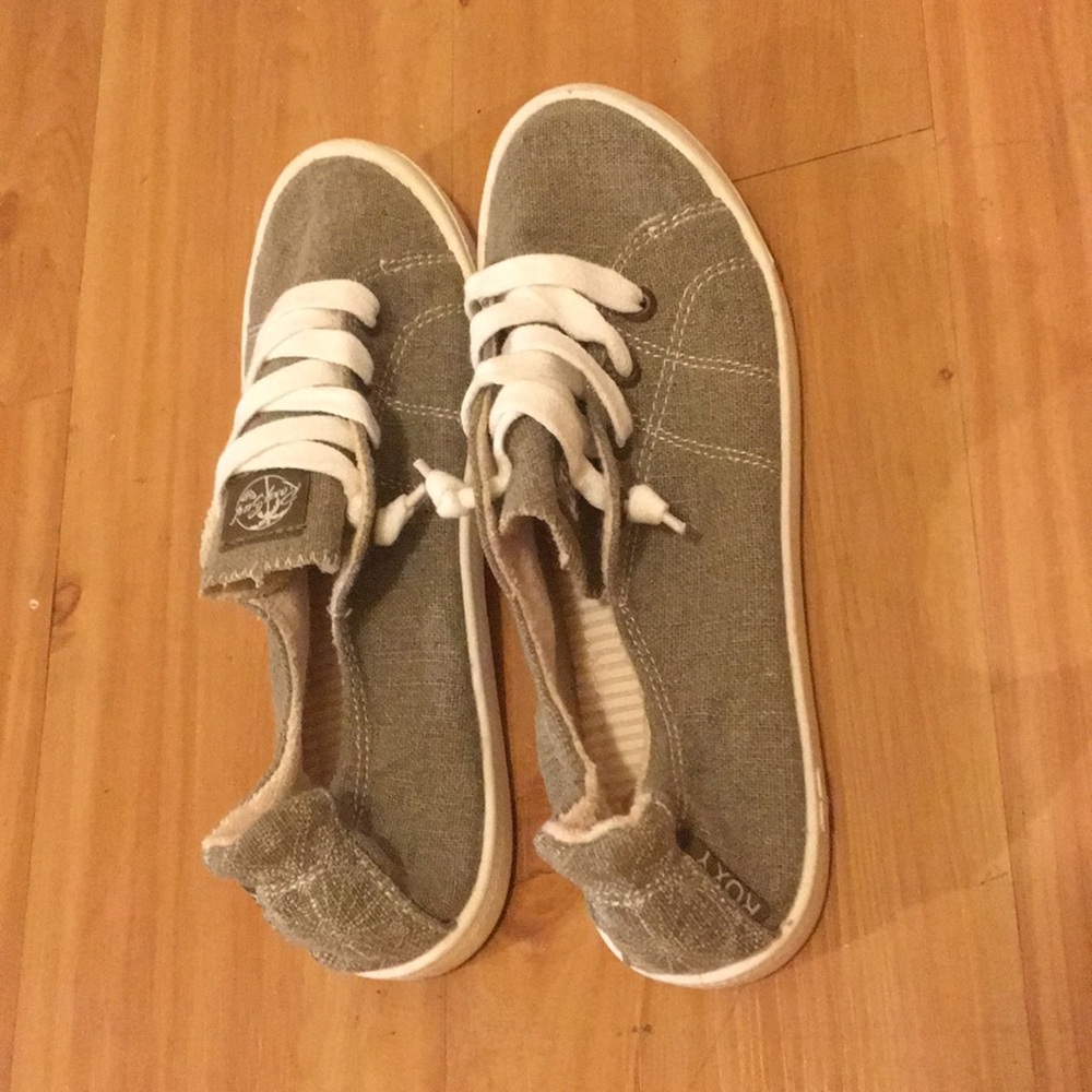 Olive green sneakers
